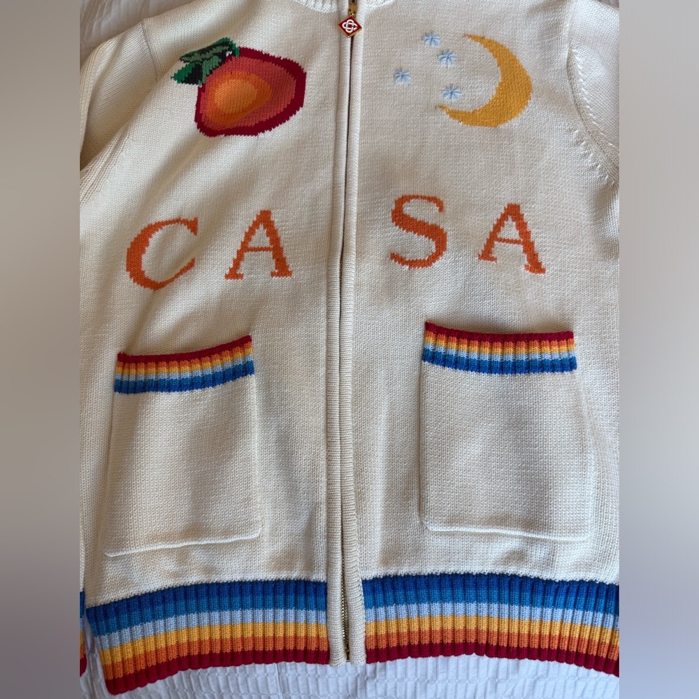 Casablanca Casa Club Intarsia Knit Jacket - Picture 4 of 8